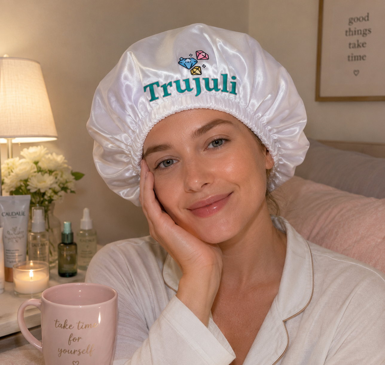 Trujuli Reversible Satin Hair Bonnet