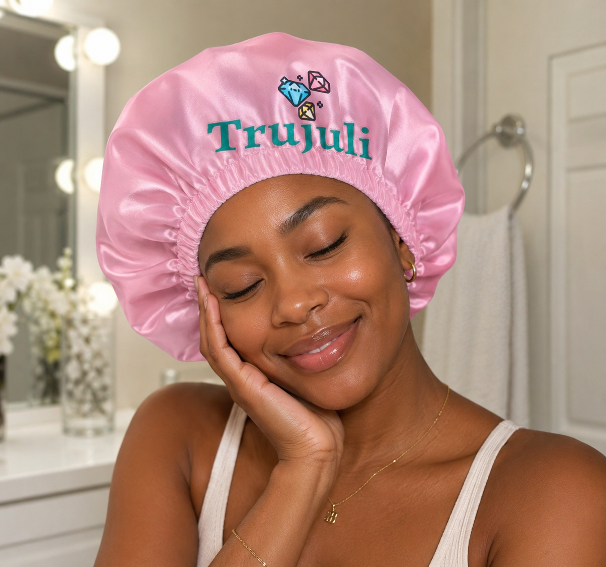Trujuli Reversible Satin Hair Bonnet